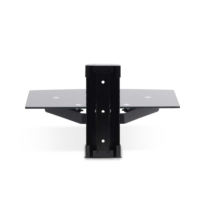 Startech.Com Floating Wall-Mounted Av Shelf, Adjustable Height Shelf For Under Tv, Organize A/V Equipment On Black Tempe