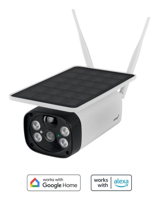 Cámara De Seguridad Inalámbrica Omajin Osc-01-Eu Solar Blanco, Negro