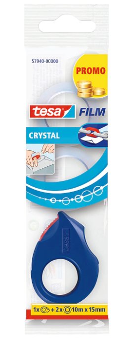 EAN 4042448015594 - TESA 57940-00000-02 Portarollo de cinta adhesiva Poliestireno Azul, Rojo imagen 1