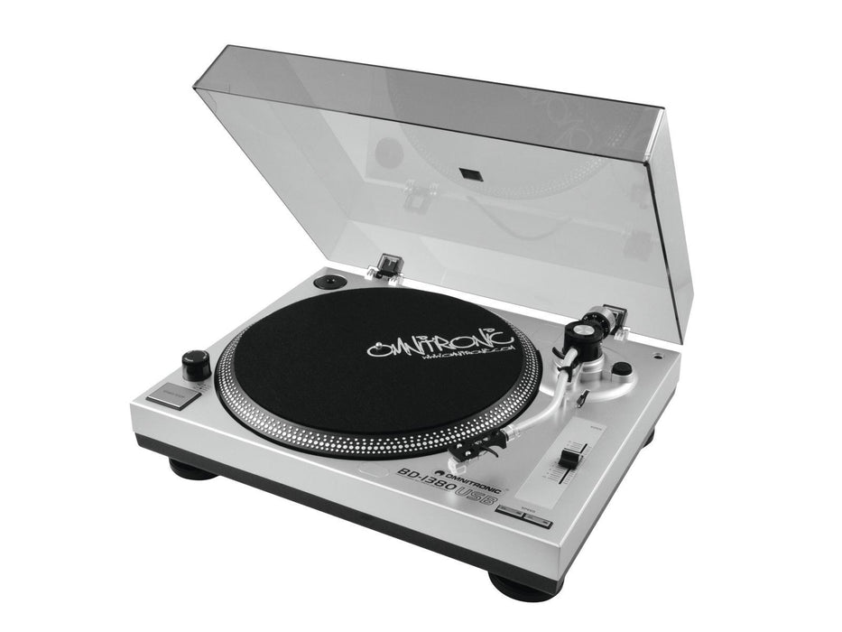 EAN 4026397356090 - Omnitronic 10603043 tornamesa para dj Tocadiscos de tracción por correa portátil Plata imagen 2