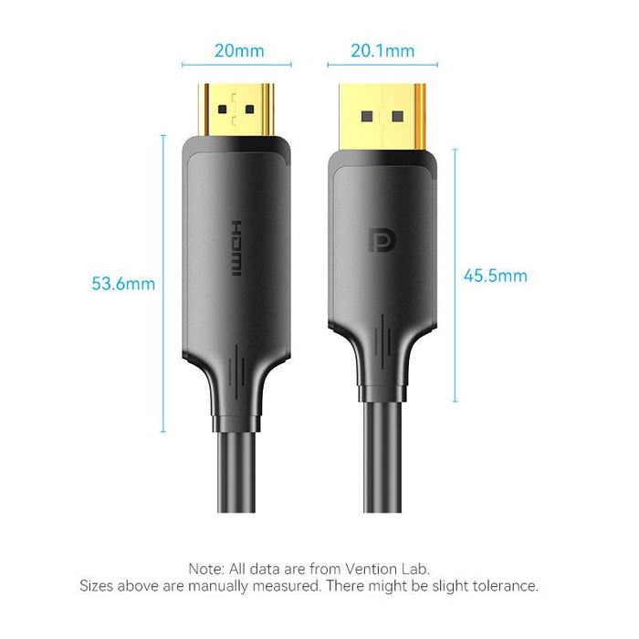 EAN 6922794775756 - Vention HFOBJ adaptador de cable de vídeo 5 m HDMI tipo A (Estándar) DisplayPort Negro imagen 8