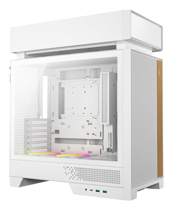 Caja Pc Deepcool Cl660 Atx Tower Case, White