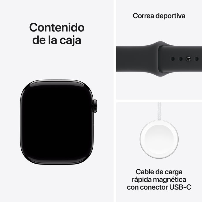EAN 0195950462579 - Apple Watch Series 11 OLED 46 mm Digital 416 x 496 Pixeles Pantalla táctil Negro Wifi GPS (satélite) imagen 8