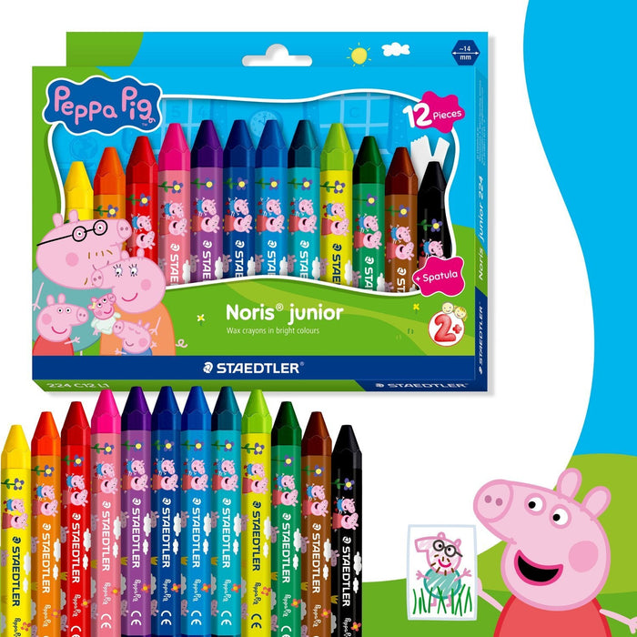 Maedtler Wachsmalkreide Nj Peppa 12m Etui