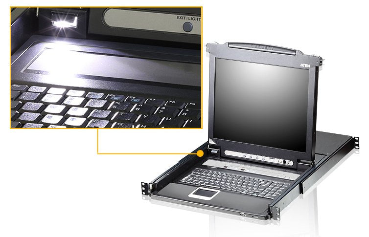 16 Port 17" Lcd Kvmp Switch Usb Port Integrated - Italian Cl5716m-Ata-Itg