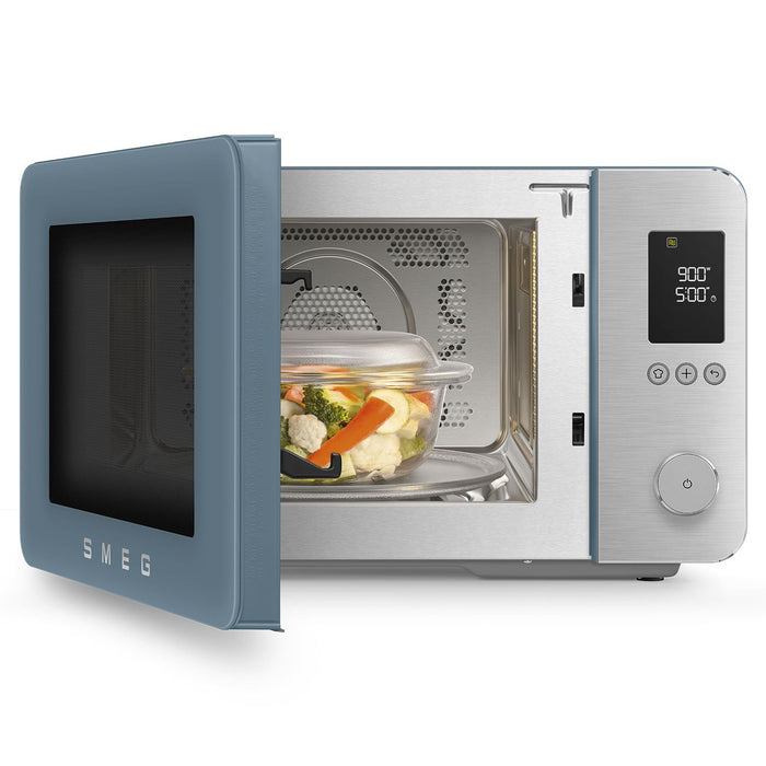 EAN 8017709356620 - Smeg MOC02SBMEU microondas Azul Microondas combinado Encimera 27 L 1450 W imagen 12