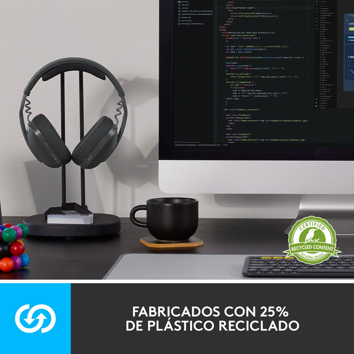 EAN 5099206103955 - Logitech 981-001224 auricular y casco Auriculares Inalámbrico Diadema Llamadas/Música Bluetooth Rosa imagen 17
