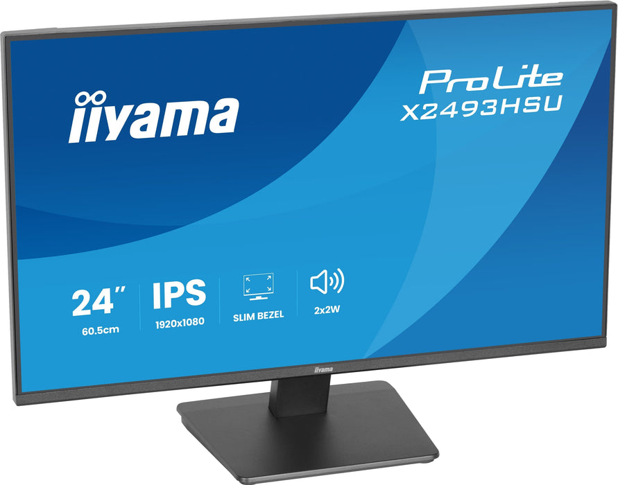 Iiyama 60.5cm 24" X2493hsu-B1 16:10 Hdmi+Dp+2xusb Ips