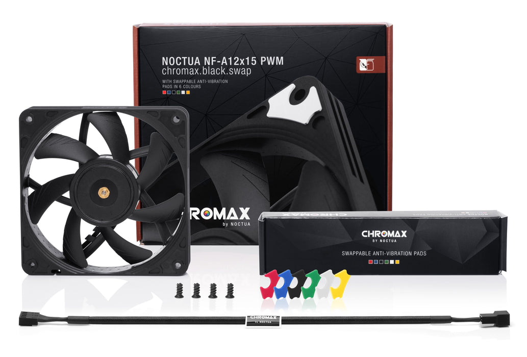 EAN 9010018100464 - Noctua NF-A12X15 PWM CH.BK.S sistema de refrigeración para ordenador Carcasa del ordenador Ventilador 12  imagen 3