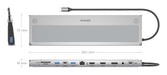 EAN 8435739902929 - AISENS ASUC-12P020-GR base para portátil y replicador de puertos Alámbrico USB 3.2 Gen 1 (3.1 Gen 1) Type imagen 4