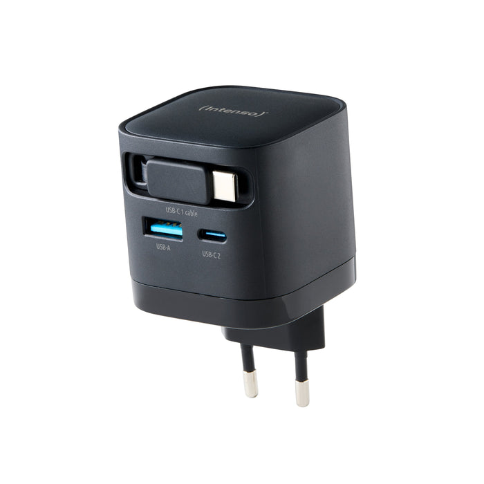 Intenso Compact Fam Charger 65w Usb-C Usb-A Negro
