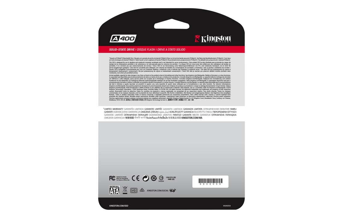 EAN 0740617261219 - Kingston Technology A400 240 GB 2.5" Serial ATA III TLC imagen 5