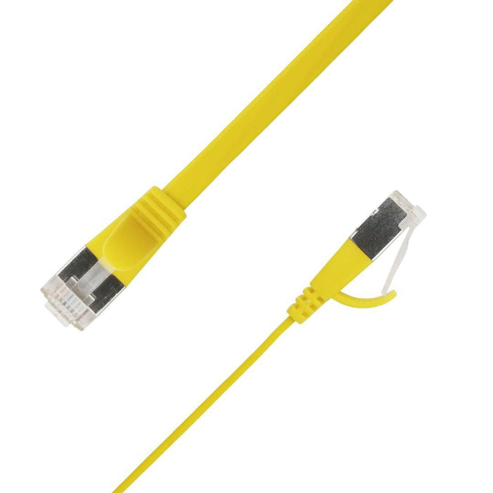 Flat U/Ftp Cat6a Yellow 4.5m Awg 32/7, Pvc, 1 85x6mm Stp-Fl6a-00450-Gl