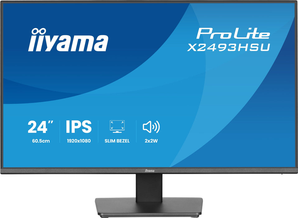 Iiyama 60.5cm 24" X2493hsu-B1 16:10 Hdmi+Dp+2xusb Ips