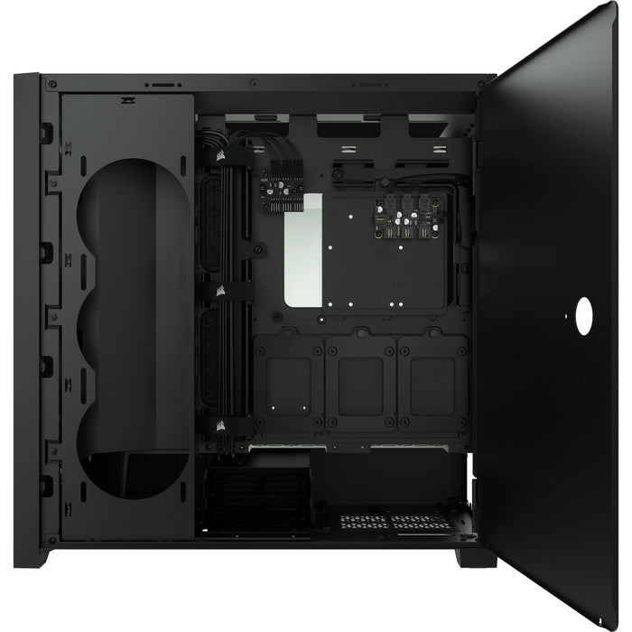 Caja Pc Corsair Icue 5000x Cristal Templado Negra