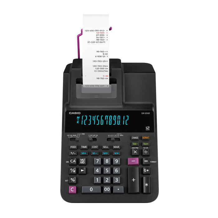 EAN 4549526620683 - Casio DR-200R-BK calculadora Escritorio imagen 2