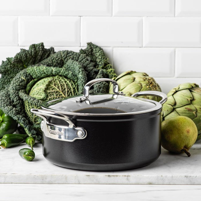 Greenpan Barcelona Pro Kasserolle 20cm Schwarz