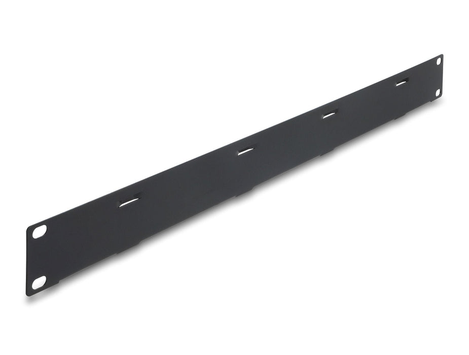Delock 19? 1 He Organizador De Cables Panel Con 4 X Klett-Brida Para Cables Negro