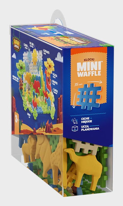 Klocki Mini Waffle - Zwierzeta Safari 100 Elementów