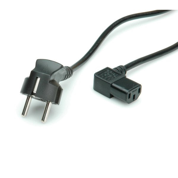 Roline Netzcable, Abgew. Iec-Buchse, Schwarz, 1,8 M