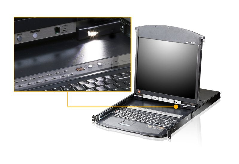 EAN 4719264642609 - ATEN KL1516AIM-AXA-XG consola de rack 43,2 cm (17") Negro 1U imagen 4