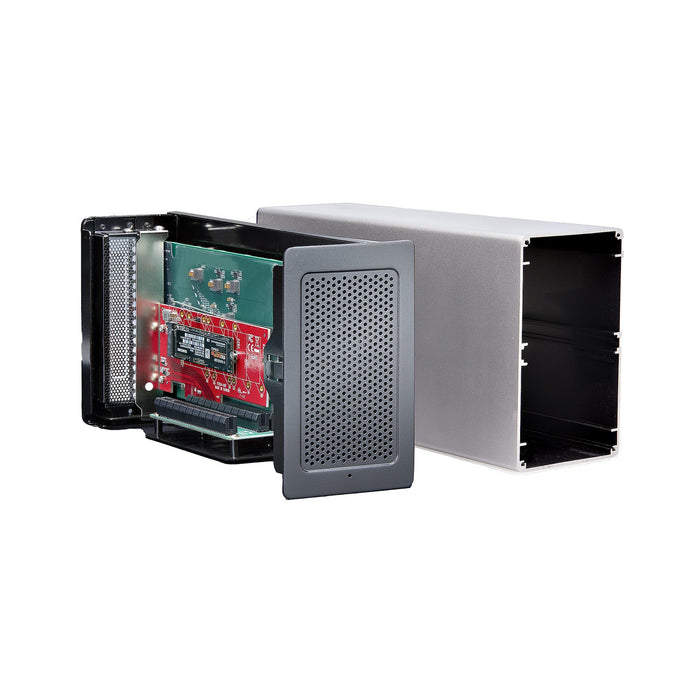 EAN 0065030895002 - StarTech.com 2TBT3-PCIE-ENCLOSURE base para portátil y replicador de puertos Alámbrico Plata imagen 5