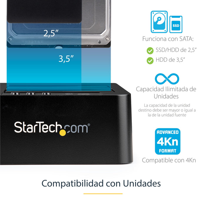 EAN 0065030855884 - StarTech.com SDOCK2U33RE duplicador de datos y soporte Duplicador de HDD/ SSD (discos duros/unidades de e imagen 6