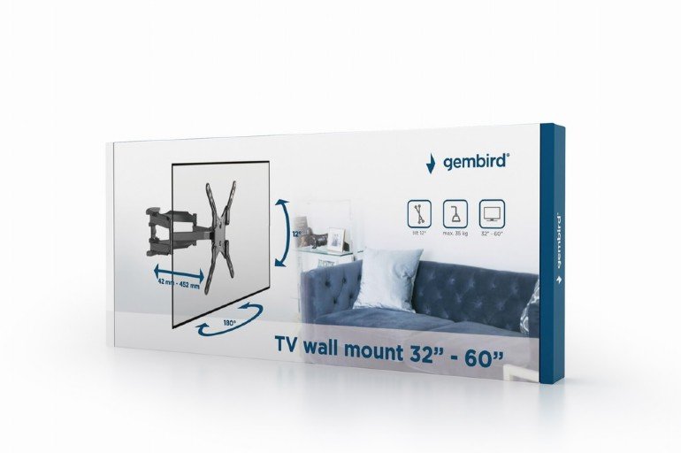 EAN 8716309109963 - Gembird WM-60RT-01 soporte para TV 152,4 cm (60") Negro imagen 2