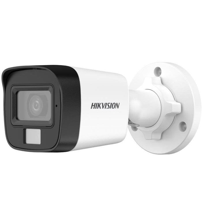 Hikvision Ds-2ce16d0t-Lpfs(2.8mm) Cámara Mini Bullet Fija De Audio Con Luz Híbrida Inteligente De 2mp