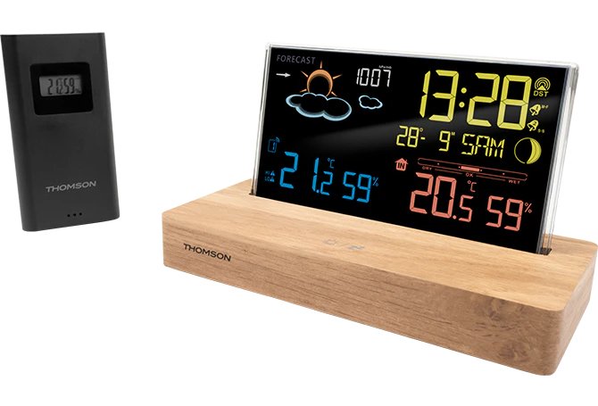 EAN 3499550389302 - Thomson CT610 estación meteorológica digital Madera LCD AC/Batería imagen 4