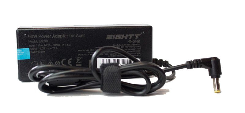 EAN 8425402171035 - Eightt EAC90 adaptador e inversor de corriente Interior 90 W Negro imagen 1