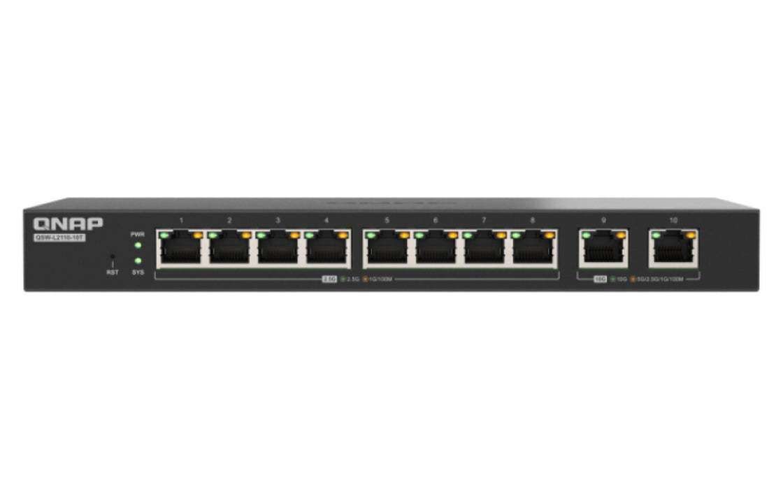 Qnap Qsw-L2110-10t - Switch - Managed - 8 X 2.5gbase-T
