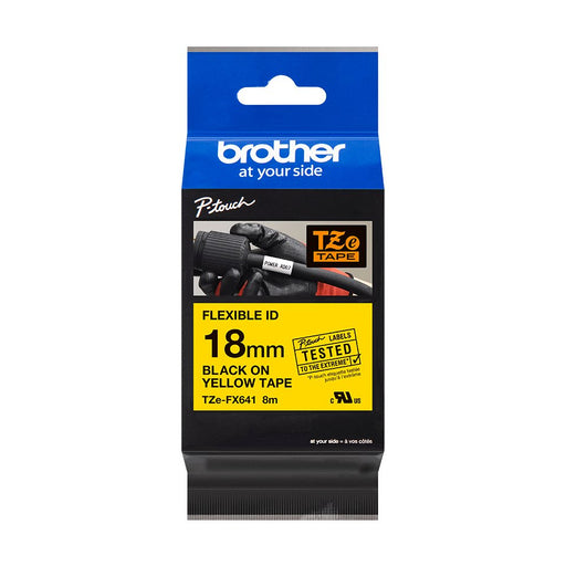 EAN 4977766692083 - Brother TZE-FX641 cinta para impresora de etiquetas Negro sobre amarillo TZ imagen 2