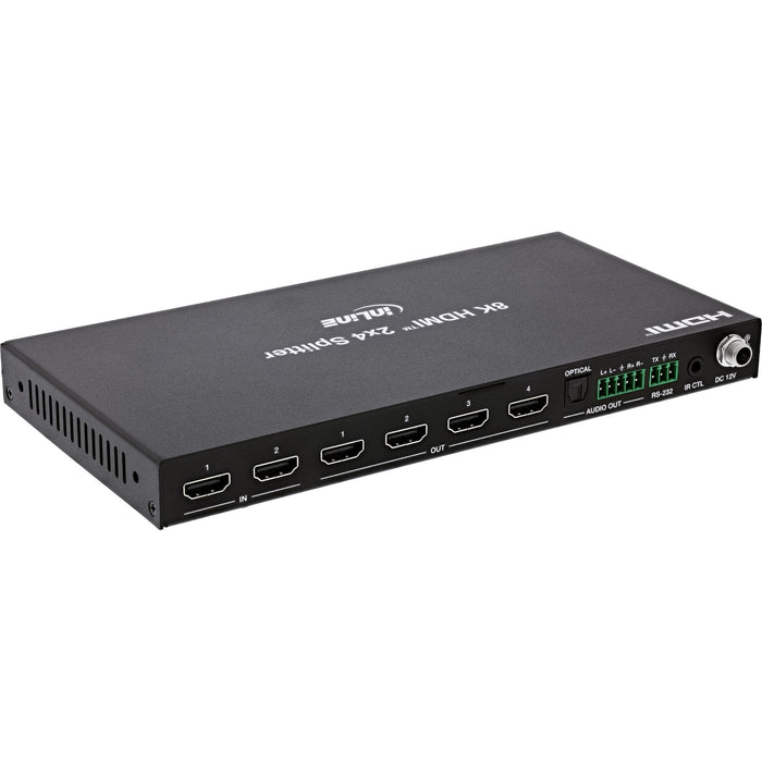 Splitter Hdmi  2x4 Puertos 8k 60hz Inline   2x4, Hdmi 8k/60hz (4k120hz)