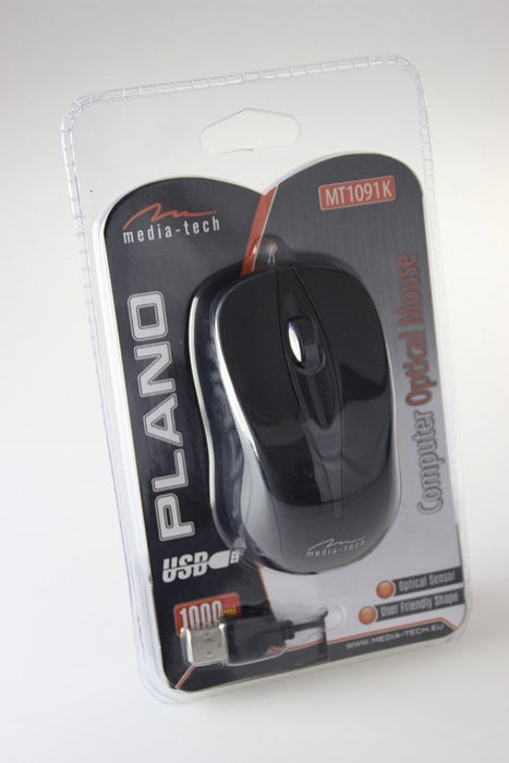 EAN 5900882856243 - Media-Tech PLANO ratón Oficina Ambidextro USB tipo A Óptico 800 DPI imagen 3