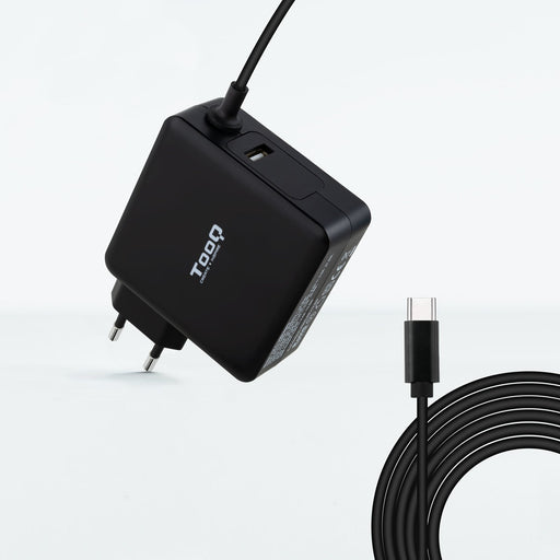 EAN 8433281011991 - TooQ TQLC-USBC90PD adaptador e inversor de corriente Auto 90 W Negro imagen 1