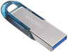 EAN 0619659163051 - SanDisk Ultra Flair unidad flash USB 64 GB USB tipo A 3.2 Gen 1 (3.1 Gen 1) Azul, Plata imagen 3