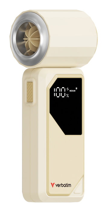 Verbatim Cool`N`Go Airjet Handheld Fan White/Silver  32341