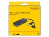 EAN 4043619640850 - DeLOCK 64085 base para portátil y replicador de puertos USB 3.2 Gen 1 (3.1 Gen 1) Type-A Negro imagen 3