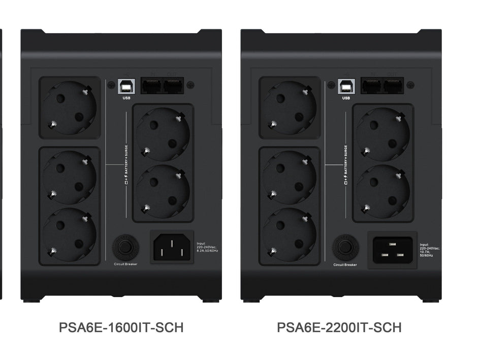 EAN 0767041045079 - Vertiv PSA6E-1600IT-SCH sistema de alimentación ininterrumpida (UPS) Línea interactiva 1,6 kVA 925 W 5 sa imagen 3