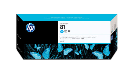 EAN 0025184252571 - HP 81 680-ml Cyan DesignJet Dye Ink Cartridge cabeza de impresora Inyección de tinta térmica imagen 1