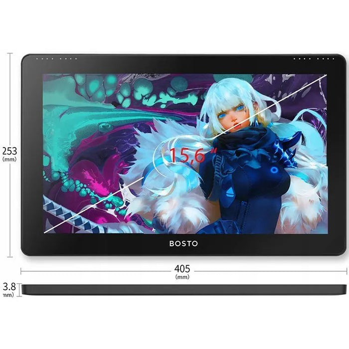 EAN 6972288300162 - BOSTO Graphic Tablet BT-16HDT tableta digitalizadora Negro 5080 líneas por pulgada 345 x 194 mm USB imagen 6
