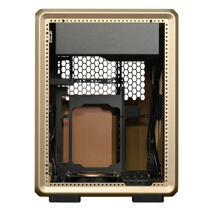 Caja Pc Cooler Master Masterframe 400 Mesh Gold Limited Edition Caja Microatx - 2x Usb-A 3.2 1x Usb-C 3.2 1x Audio Y Micro -
