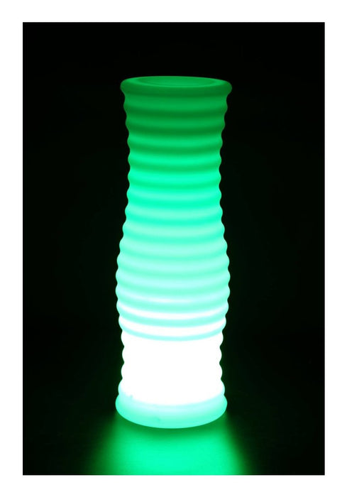 Techly I-Led Flowerpot Jarrón De Flores Con Iluminación Led Rgb Y Control Remoto