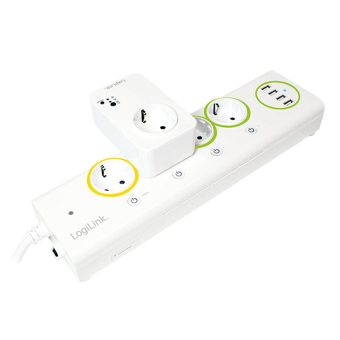 EAN 4052792039870 - LogiLink PA0130 base múltiple 1,5 m 4 salidas AC Interior Blanco imagen 4