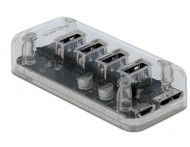 EAN 4043619640874 - DeLOCK 64087 hub de interfaz USB 3.2 Gen 1 (3.1 Gen 1) Micro-B 5000 Mbit/s Transparente imagen 1