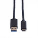 EAN 7611990117222 - ROLINE USB 3.1 Cable, A-C, M/M 0.5 m cable USB USB 3.2 Gen 1 (3.1 Gen 1) 0,5 m USB A USB C Negro imagen 3