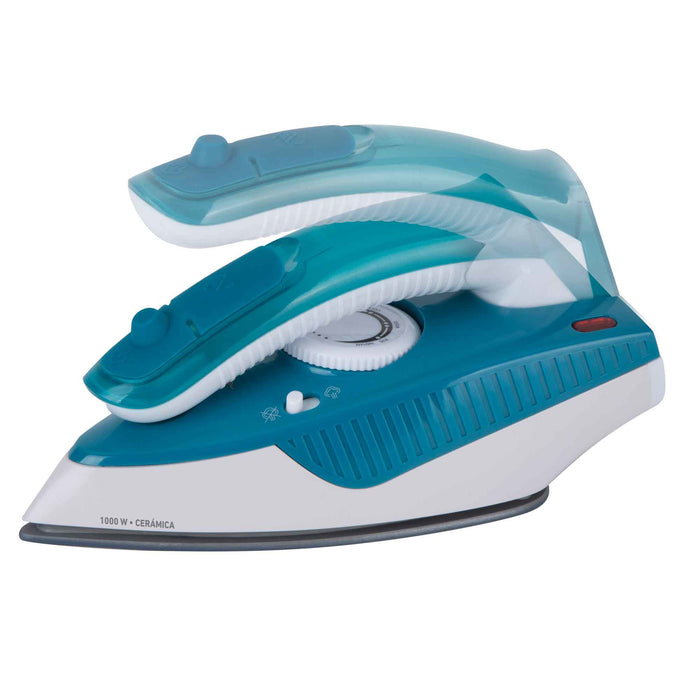 EAN 8421078037101 - JATA JEPL2810 plancha Plancha a vapor Suela de cerámica 1000 W Turquesa, Blanco imagen 2