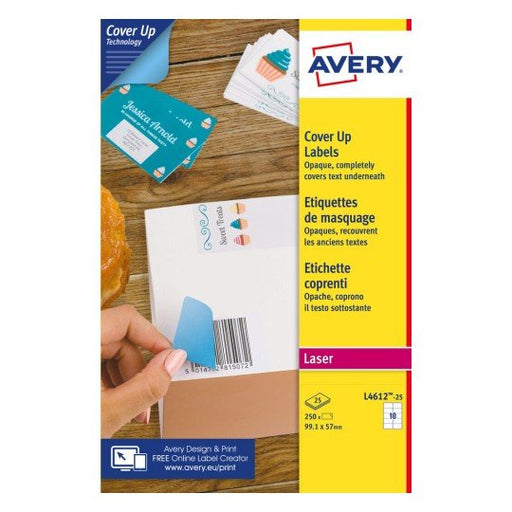 EAN 5014702139932 - Avery L4612-25 etiqueta autoadhesiva Rectángulo Permanente Blanco 250 pieza(s) imagen 2