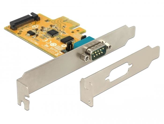 Delock 90293 Tarjeta Pci Express X1 A 1 X Serial Con Suministro De Voltaje Protección Esd
